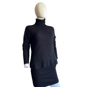 J. Crew Black Wool Blend Turtleneck Sweater XS